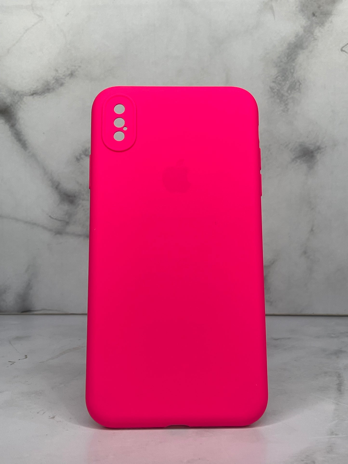 Silicone case fucsia con camara XS Max