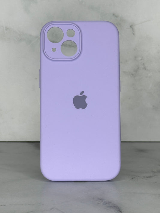 Silicone case lila con cámara 15