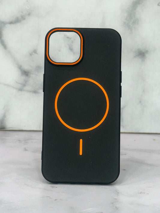 MagSafe negro con naranja 13/14