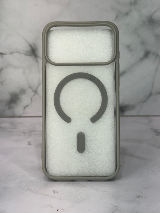 MagSafe gris transparente 17 pro Max