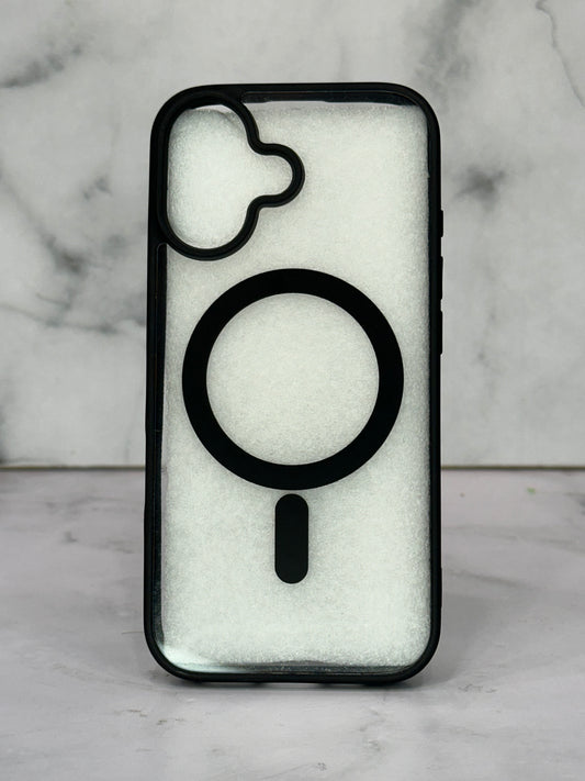 MagSafe transparente negro 17