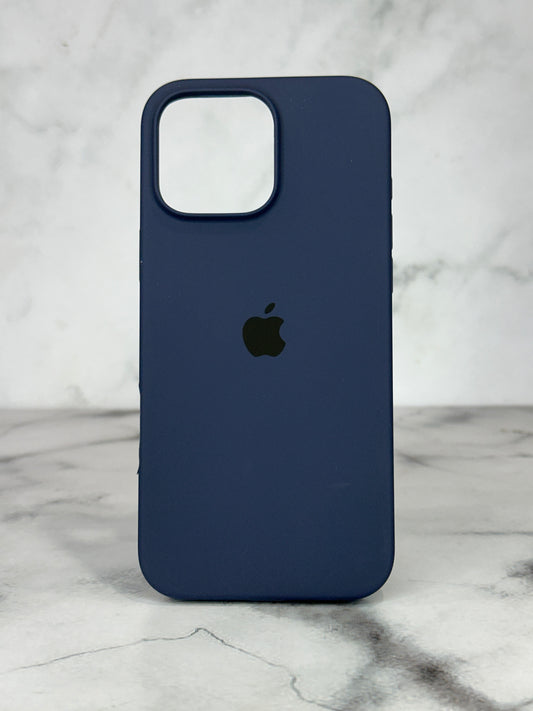 Silicone case azul marino 16 pro max