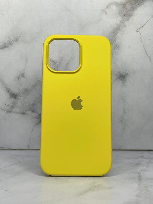 Silicone case amarillo 14 pro Max