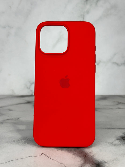 Silicone case rojo 16 pro max