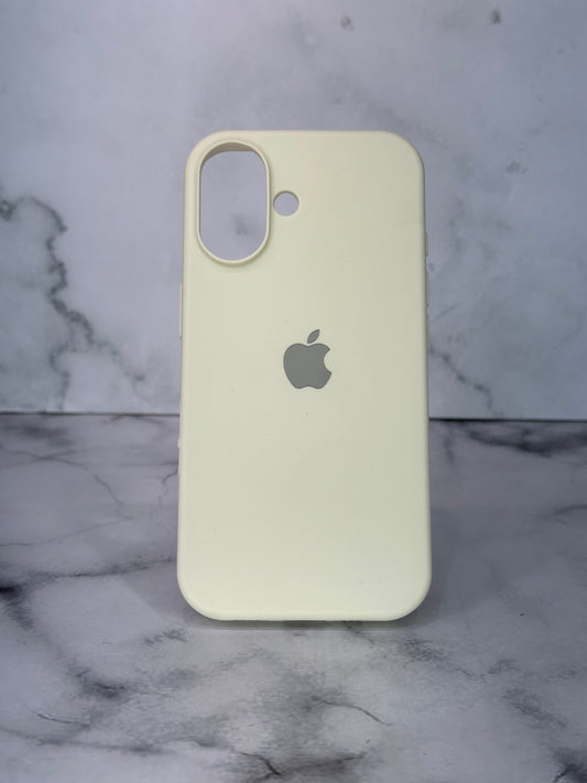 Silicone case blanco pastel 16